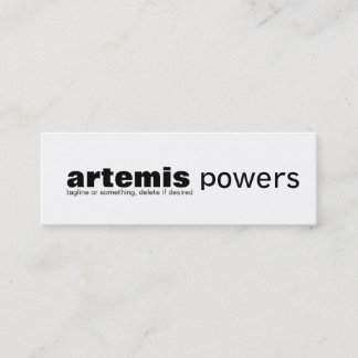 Minimaler Entwurf der einfachen dünnen Mini Visitenkarte