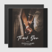 Minimaler Ersatz Ihres Foto Flat Vielen Dank Postc Magnetkarte (Vorne/Hinten)