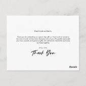 Minimaler Ersatz Ihres Foto Flat Vielen Dank Postc Postkarte (Rückseite)