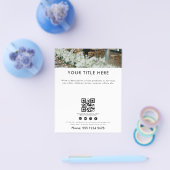 Minimaler Eventplaner Flyer | Hinterlasse eine Bew (Einzeln)