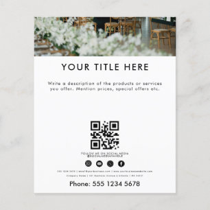 Minimaler Eventplaner Flyer Hinterlasse eine Bew