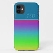 minimaler farbiger LGBTQ Gay Pride Monat Case-Mate iPhone Hülle (Rückseite)