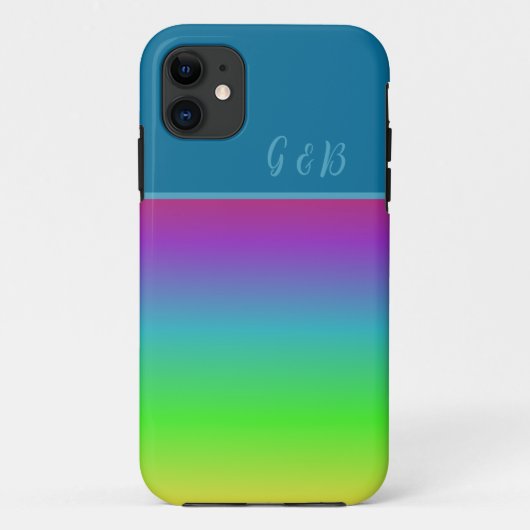 minimaler farbiger LGBTQ Gay Pride Monat Case-Mate iPhone Hülle (Rückseite)