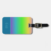 minimaler farbiger LGBTQ Gay Pride Monat Gepäckanhänger (Vorderseite horizontal)