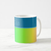 minimaler farbiger LGBTQ Gay Pride Monat Kaffeetasse (VorderseiteRechts)