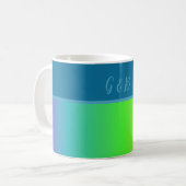 minimaler farbiger LGBTQ Gay Pride Monat Kaffeetasse (Vorderseite Links)