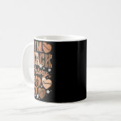 Minimaler feiernder schwarzer Historiker-Gebildete Kaffeetasse (Vorderseite Links)