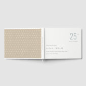 Minimaler, feiner Duskyblau jedes Jahr Jahrestag Gästebuch (Voll)