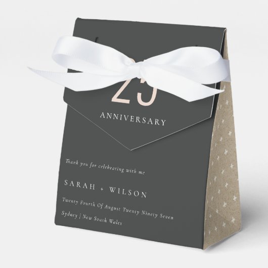 Minimaler feiner schwarzer Rock jedes Jahr Jahrest Geschenkschachtel (Vorderseite)