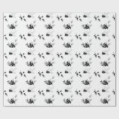 Minimaler Festivals Zedernholz Nadelholz Pinecone Geschenkpapier (Flach)