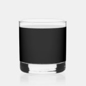 Minimaler fett Lettering Typografy Black Abschluss Whiskyglas (Rückseite)