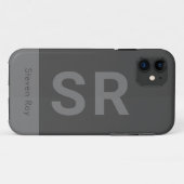 minimaler Fettdruck personalisiert Case-Mate iPhone Hülle (Rückseite (Horizontal))