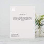 Minimaler Flyer für das graue Business-Marketing (Stehend Vorderseite)