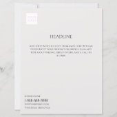 Minimaler Flyer für das graue Business-Marketing (Vorderseite)