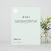 Minimaler Flyer für das Logo "Light Green Business (Stehend Vorderseite)