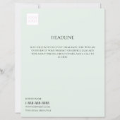 Minimaler Flyer für das Logo "Light Green Business (Vorderseite)