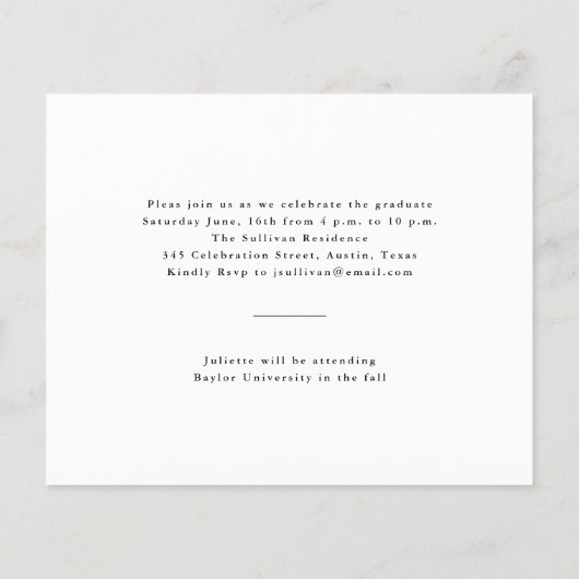 Minimaler Foto-Abschluss (Rückseite)