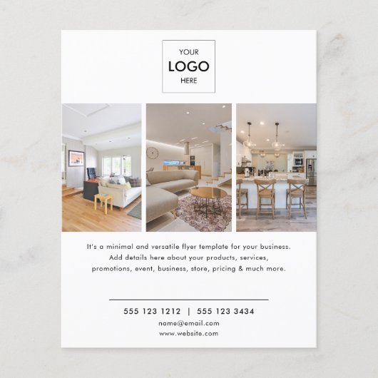 Minimaler Foto Business Flyer (Vorne)
