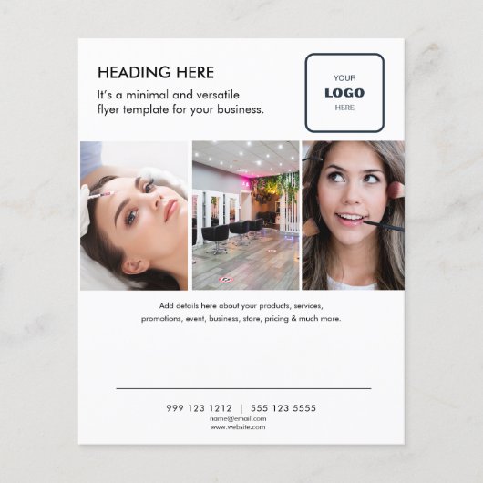 Minimaler Foto Business Marketing Flyer (Vorne)