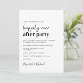 Minimaler Foto Hochzeitsempfang Save The Date (Stehend Vorderseite)