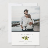 Minimaler Foto Kiefernzweig Weihnachten Sehr Verhe (Vorderseite)