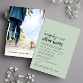 Minimaler Foto-Sage Hochzeit Einladung