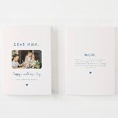 Minimaler Foto Script Herzens glückliche Mütter Ta Karte