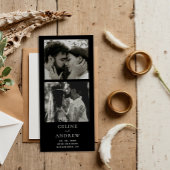 Minimaler Foto Strip Magnetic Wedding speichern da Magnetkarte