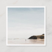 Minimaler Fotograf moderne Visitenkarten mit Quadr Quadratische Visitenkarte (Vorderseite)