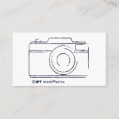 Minimaler Fotograf Visitenkarte (Vorderseite)