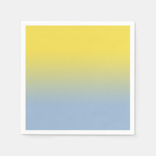 Minimaler gelber hellblauer Lichtstrahl Serviette