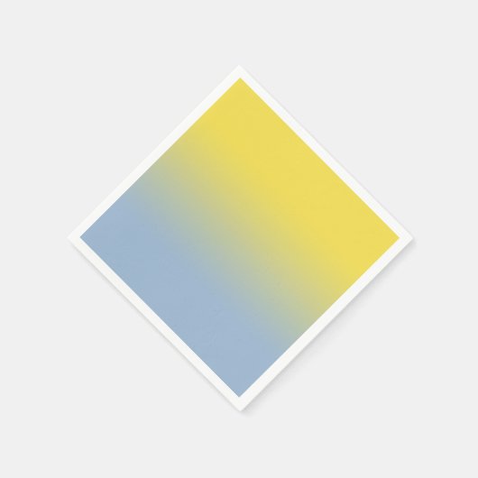 Minimaler gelber hellblauer Lichtstrahl Serviette (Ecke)