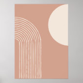 Minimaler geometrischer Bogen des Mitteljahrhunder Poster (Vorne)