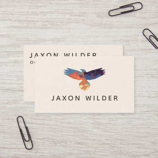 Minimaler Geruchswert für Raven Bird Silhouette Cl Visitenkarte (Vorderseite/Rückseite Beispiel)