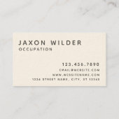 Minimaler Geruchswert für Raven Bird Silhouette Cl Visitenkarte (Rückseite)