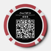 Minimaler Geschäftsname und benutzerdefiniertes Ma Pokerchips (Rückseite)