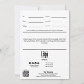 Minimaler Geschenkgutschein für Abschluss kleiner  (Rückseite)