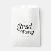 Minimaler Grad Party Retro Abschluss Geschenktütchen (Vorderseite)