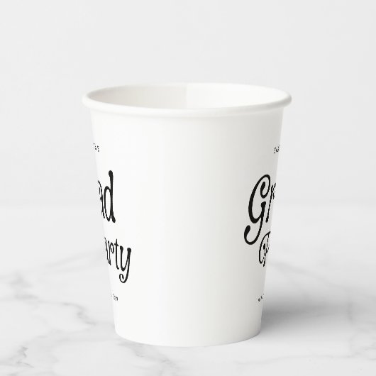 Minimaler Grad Party Retro Abschluss Pappbecher (Links)