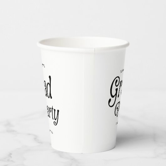 Minimaler Grad Party Retro Abschluss Pappbecher (Rechts)