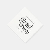 Minimaler Grad Party Retro Abschluss Serviette (Ecke)