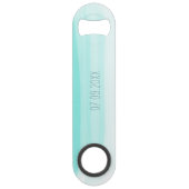 Minimaler Gradientenminze, maßgefertigt Speed Flaschenöffner (Rückseite)