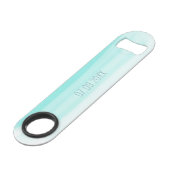 Minimaler Gradientenminze, maßgefertigt Speed Flaschenöffner (Rückseite Schrägansicht)