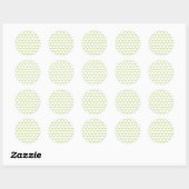 Minimaler Green Scallop Muster Sticker (Blatt)