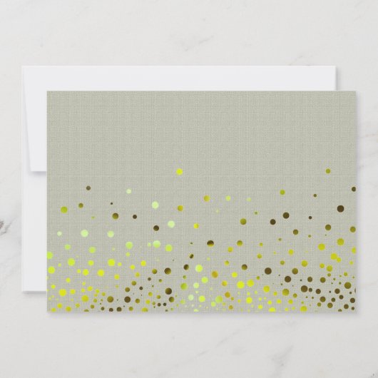 Minimaler grüner Glitzer wird meine Bridesmaid sei Einladung (Rückseite)