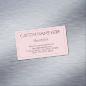 Minimaler Hairstylist-magnetische Visitenkarte Magnetische Visitenkarte (Beispiel)