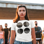 Minimaler Halbkreis T-Shirt