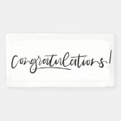 Minimaler handgeschriebener Gratulationsbanner Banner (Horizontal)