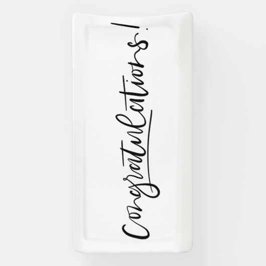 Minimaler handgeschriebener Gratulationsbanner Banner (Vertikal)