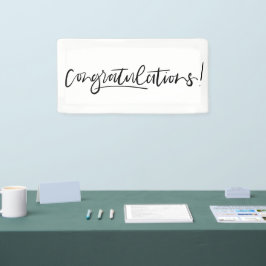 Minimaler handgeschriebener Gratulationsbanner Banner